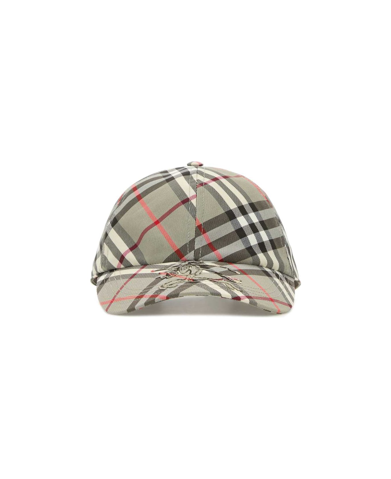 Burberry Embroidered Canvas Baseball Cap - MAUVEGREYIPCHECK