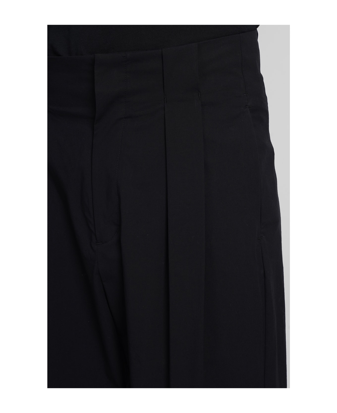Attachment Pants In Black Cotton - black