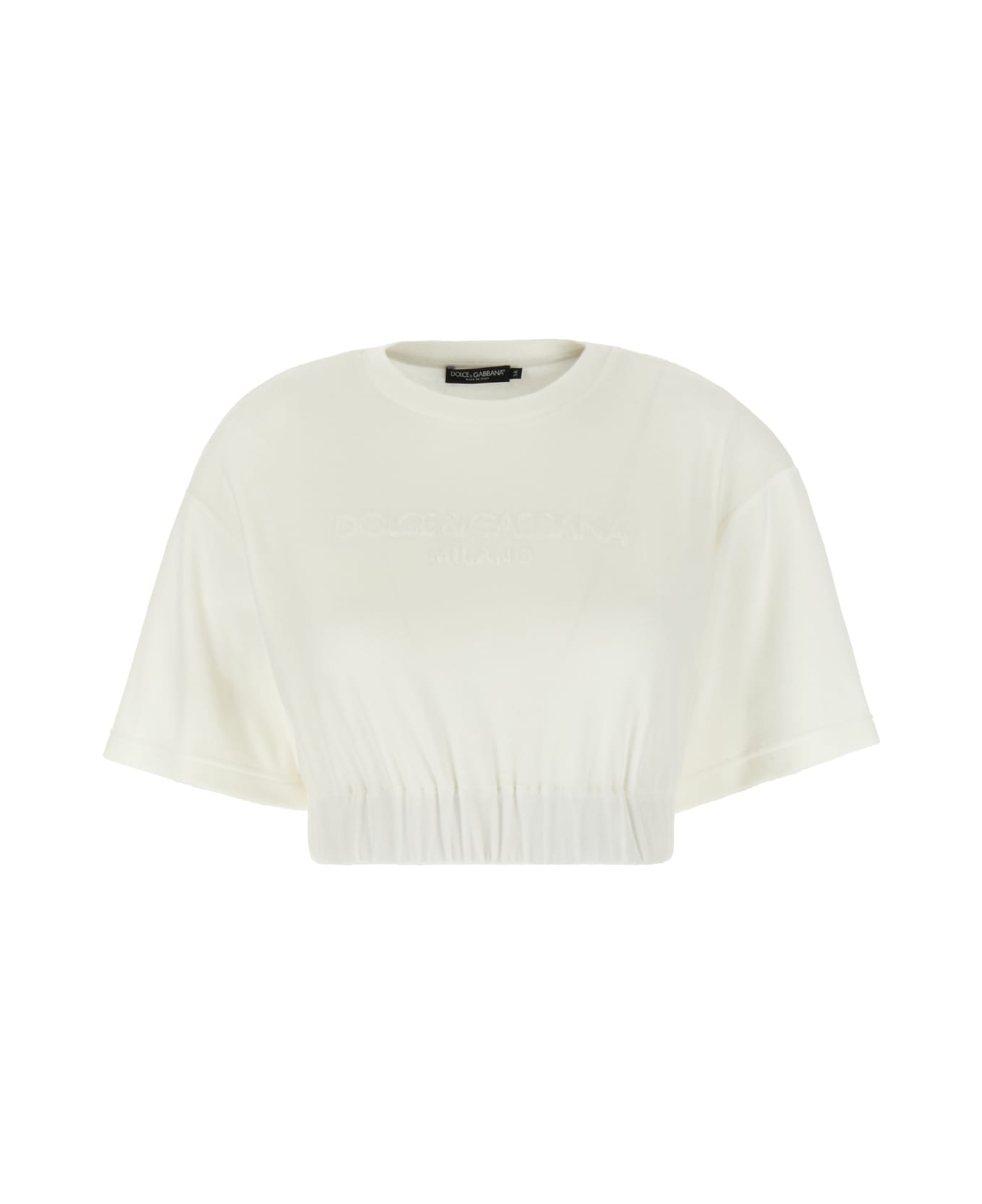 Dolce & Gabbana Ivory Chenille T-shirt - S9995