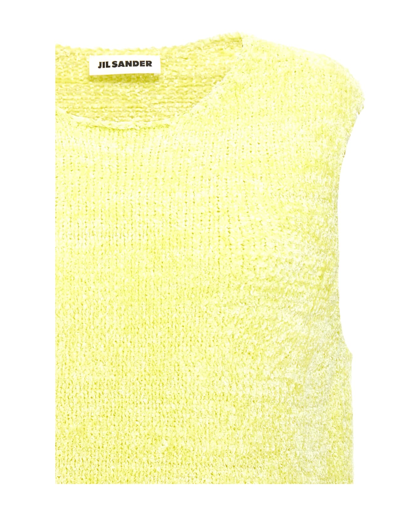 Jil Sander Destroyed Chenille Vest - Yellow