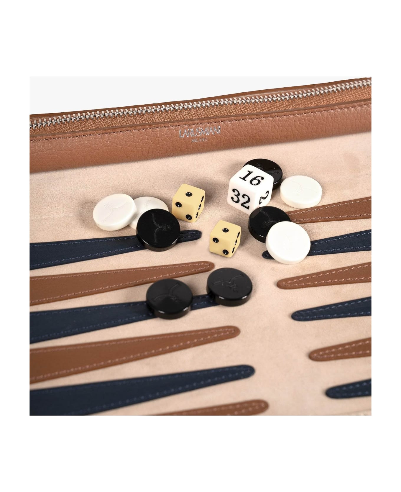 Larusmiani Travel Backgammon Game - Brown