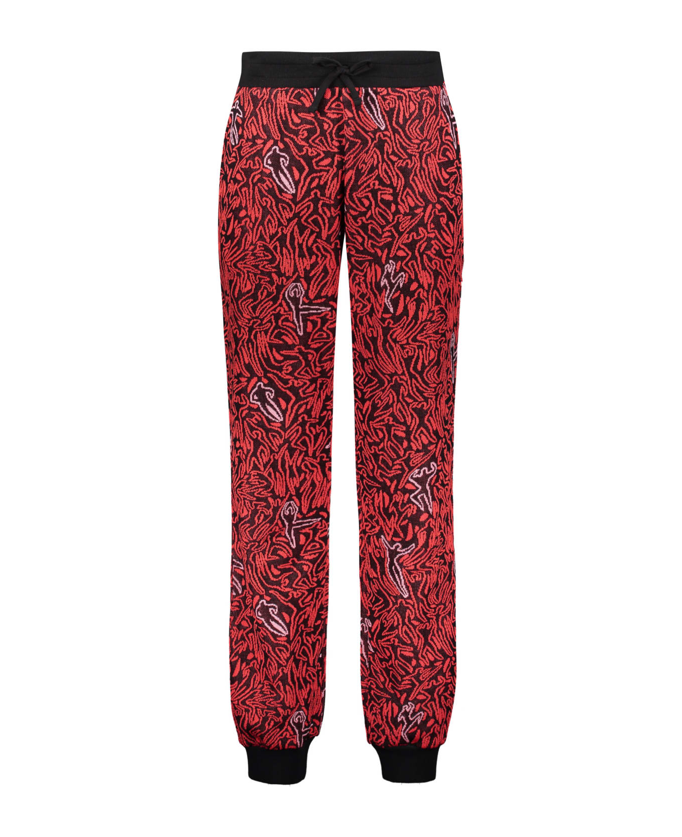 M Missoni Knitted Trousers - red スウェットパンツ