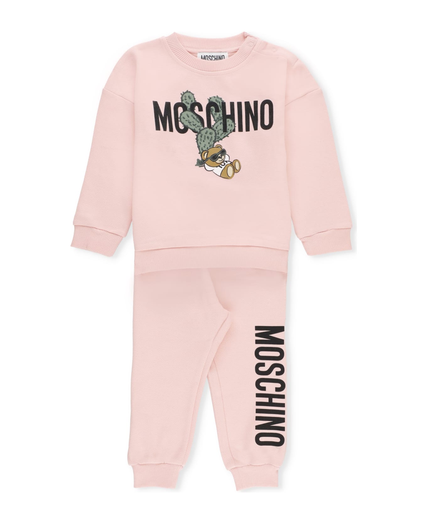 Moschino Cactus Teddy Bear Two Piece Suit - Pink