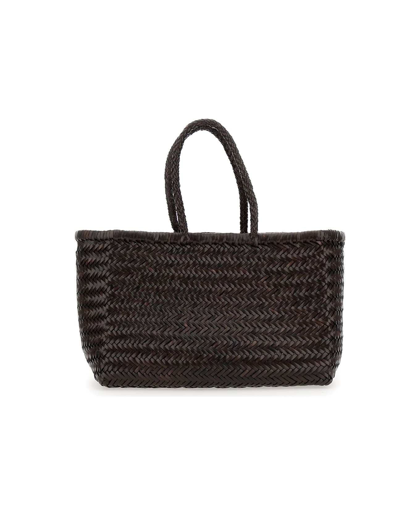 Dragon Diffusion 
bamboo Triple Jump
 Brown Tote Bag In Woven Leather Woman - Brown