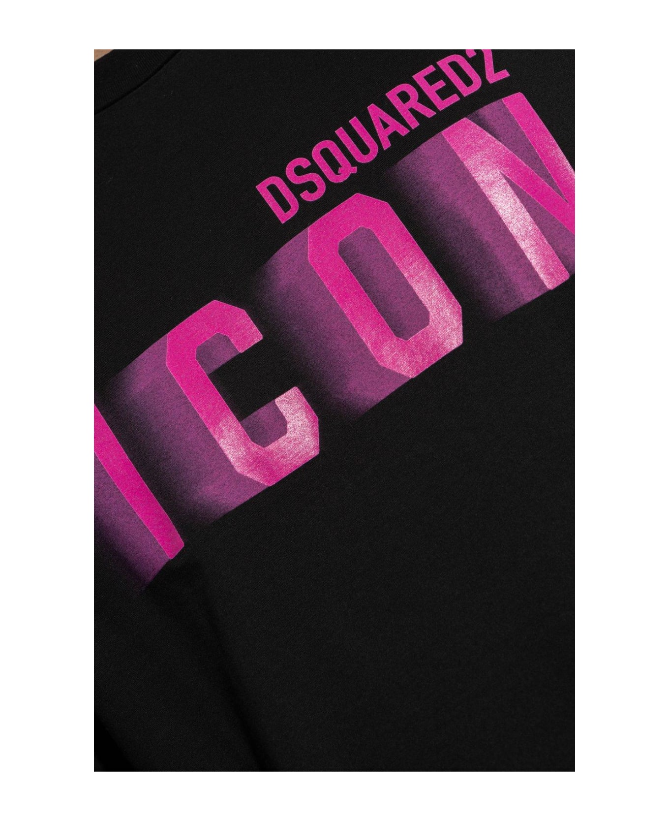 Dsquared2 Blurred Logo-printed Crewneck T-shirt