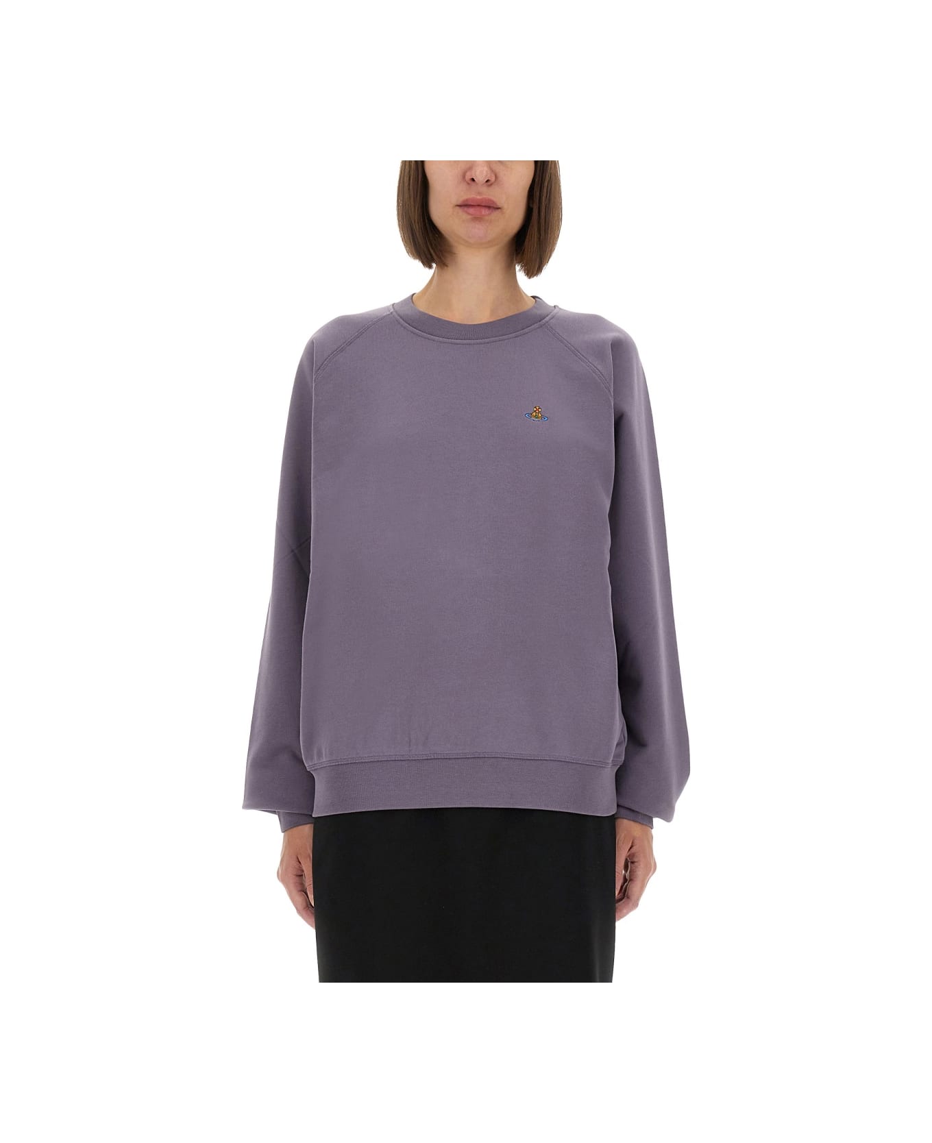 Vivienne Westwood Sweatshirt With Raglan Sleeves - PURPLE