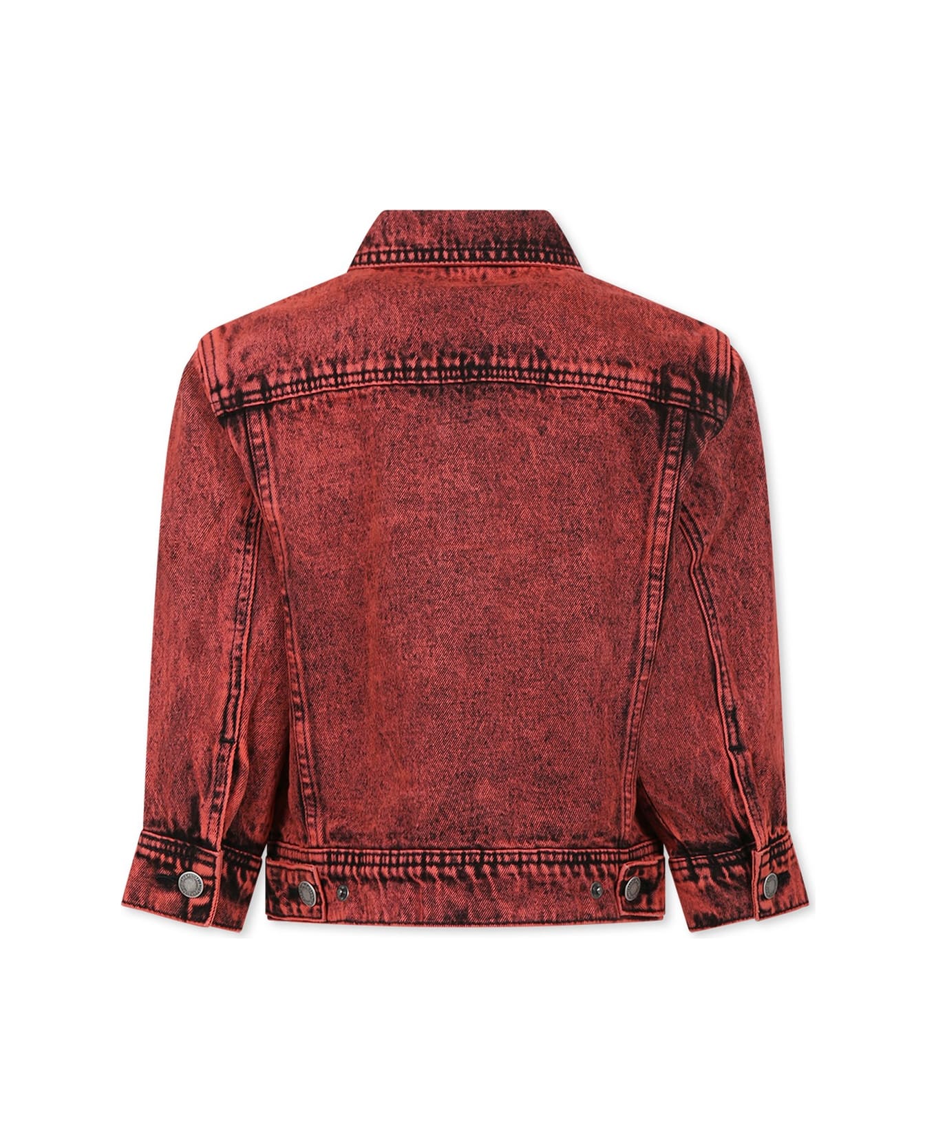 Molo Red Denim Jacket For Kids - Red