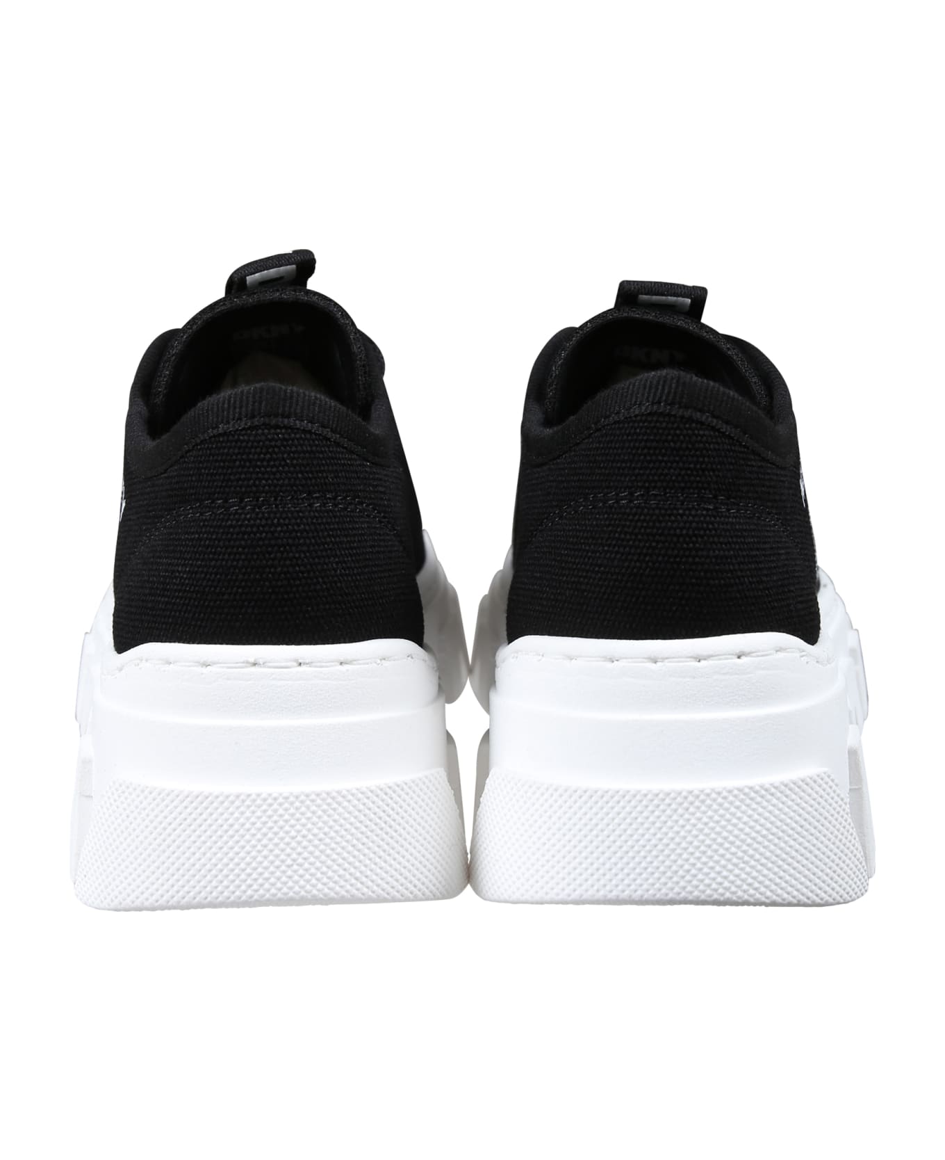 DKNY Black Sneakers For Girl With Logo - Black