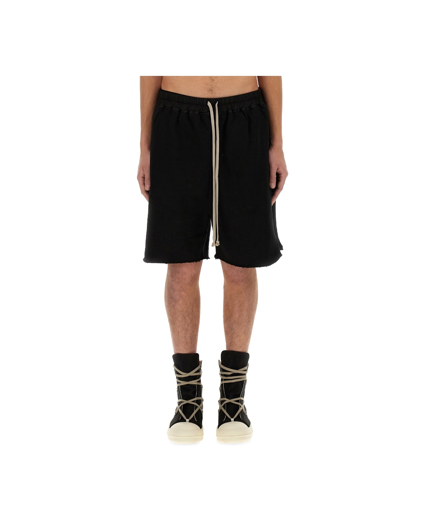 DRKSHDW Cotton Bermuda Shorts - BLACK
