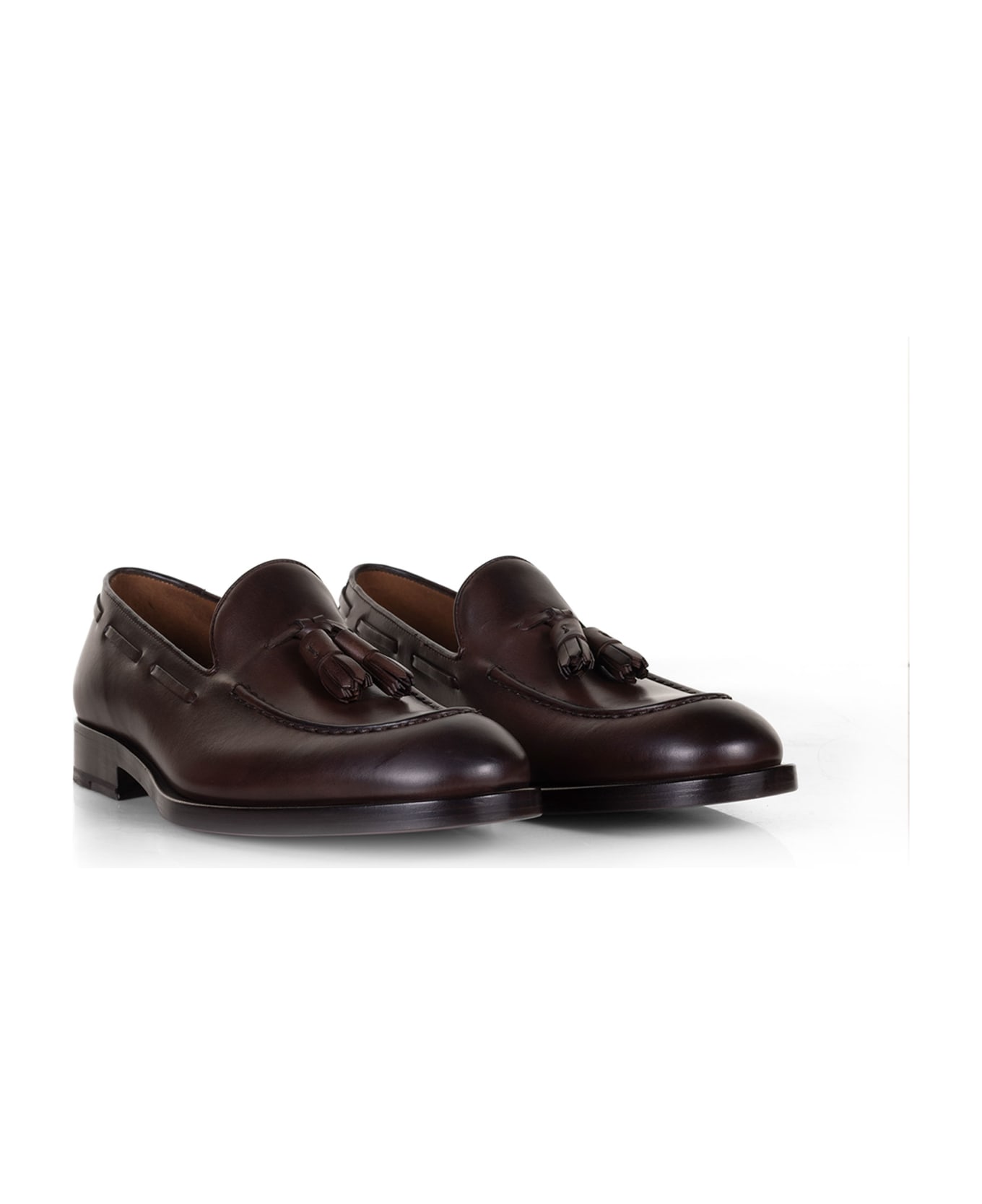 Fratelli Rossetti Leather Loafers With Tassels - MOGANO