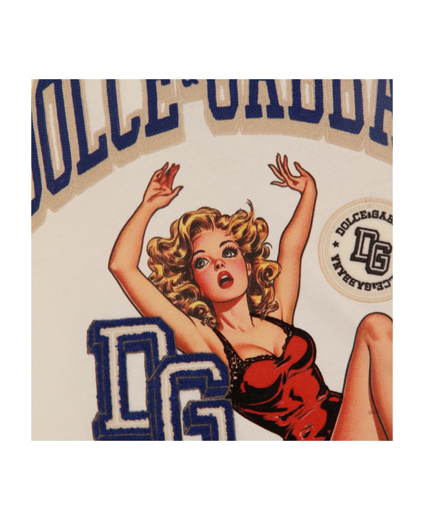 Dolce 
Gabbana White Cotton Sweatshirt - WHITE