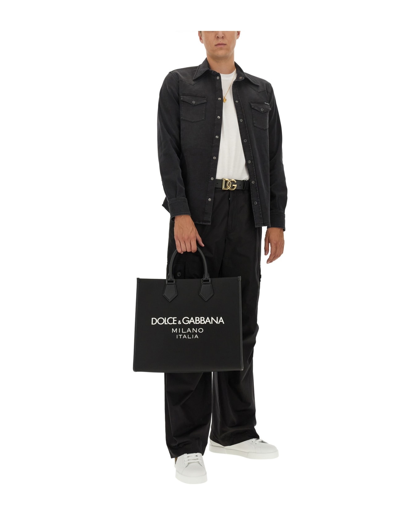 Dolce 
Gabbana Denim Shirt - Grey