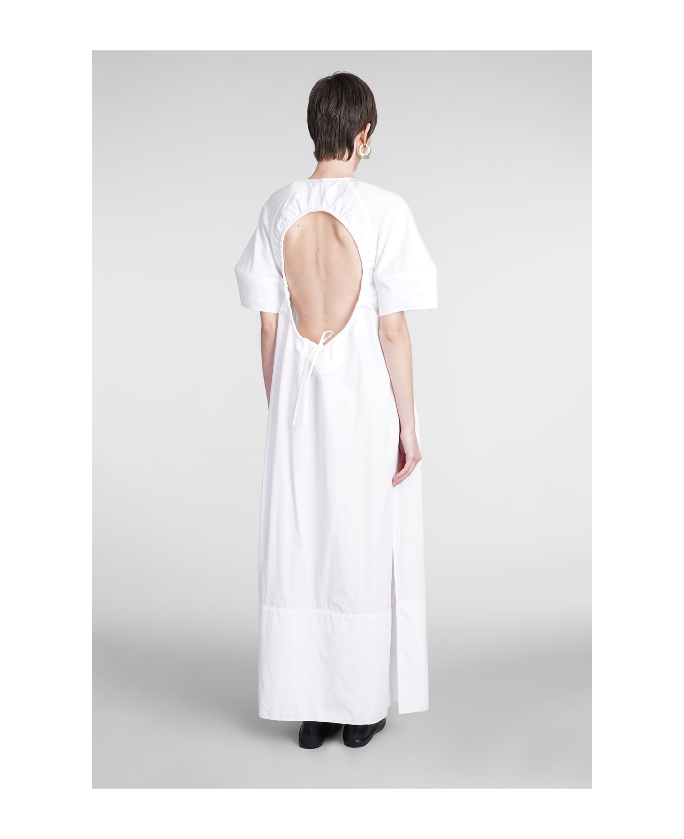 Jil Sander Dress In White Cotton - white ワンピース＆ドレス