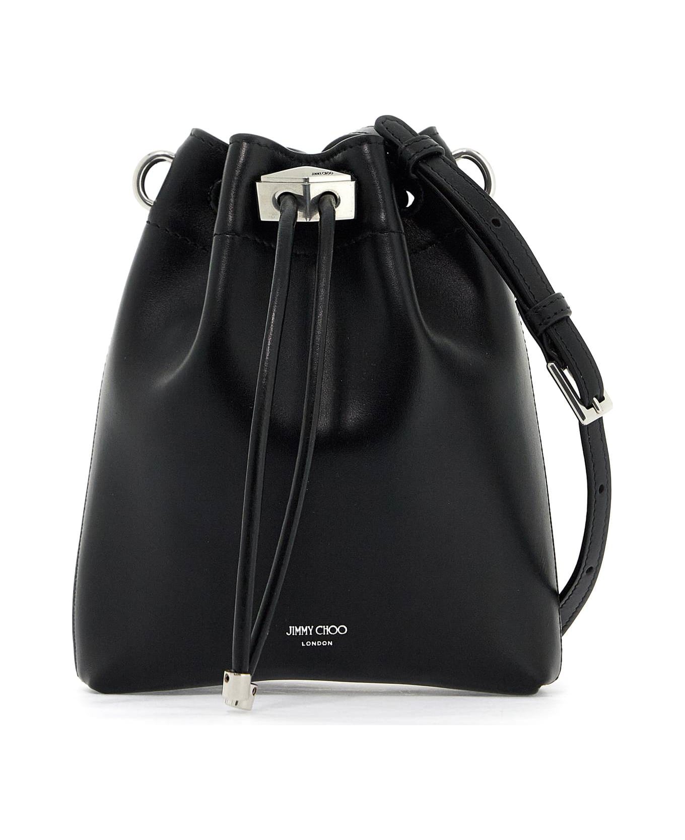 Jimmy Choo Bon Bon Bucket N/s Shoulder Bag - BLACK ANTIQUE SILVER (Black)