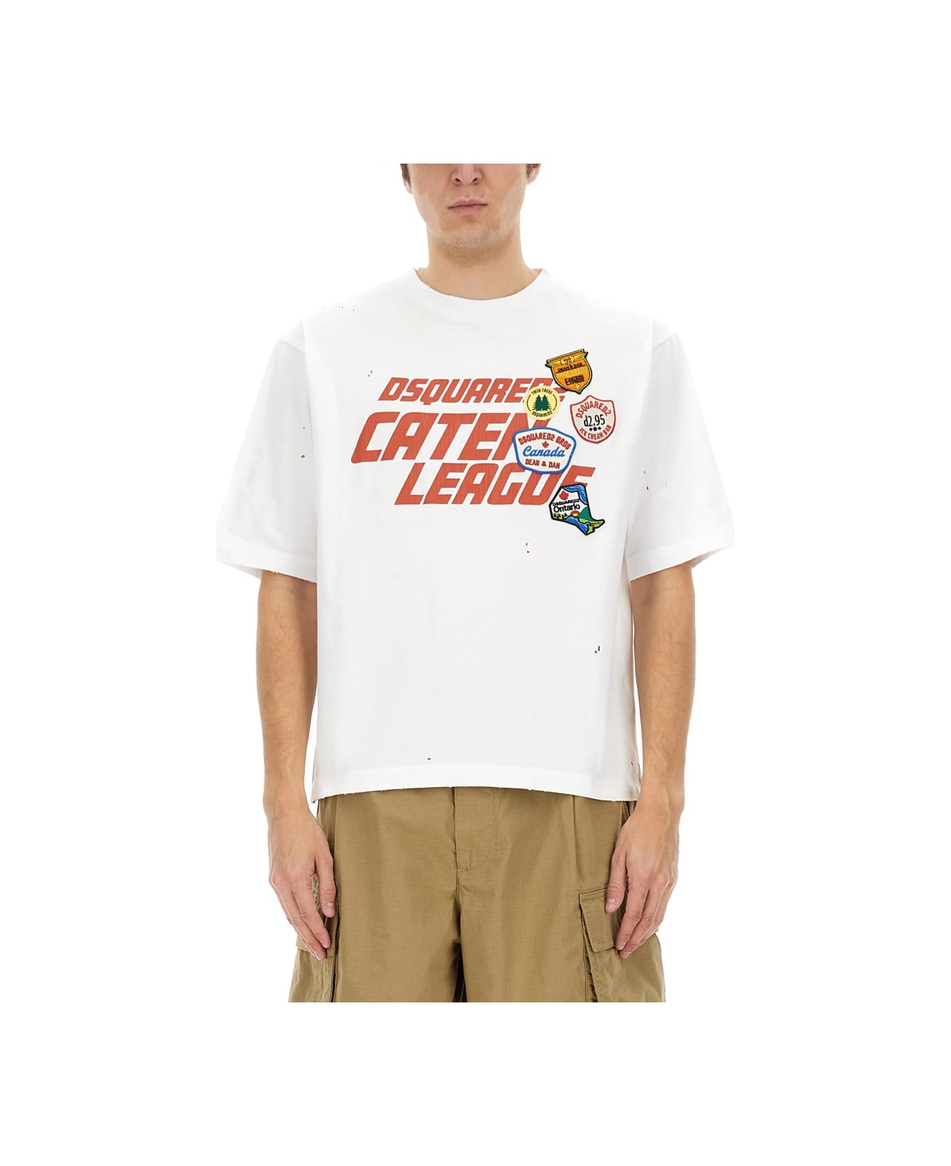 Dsquared2 T-shirt With Print - WHITE