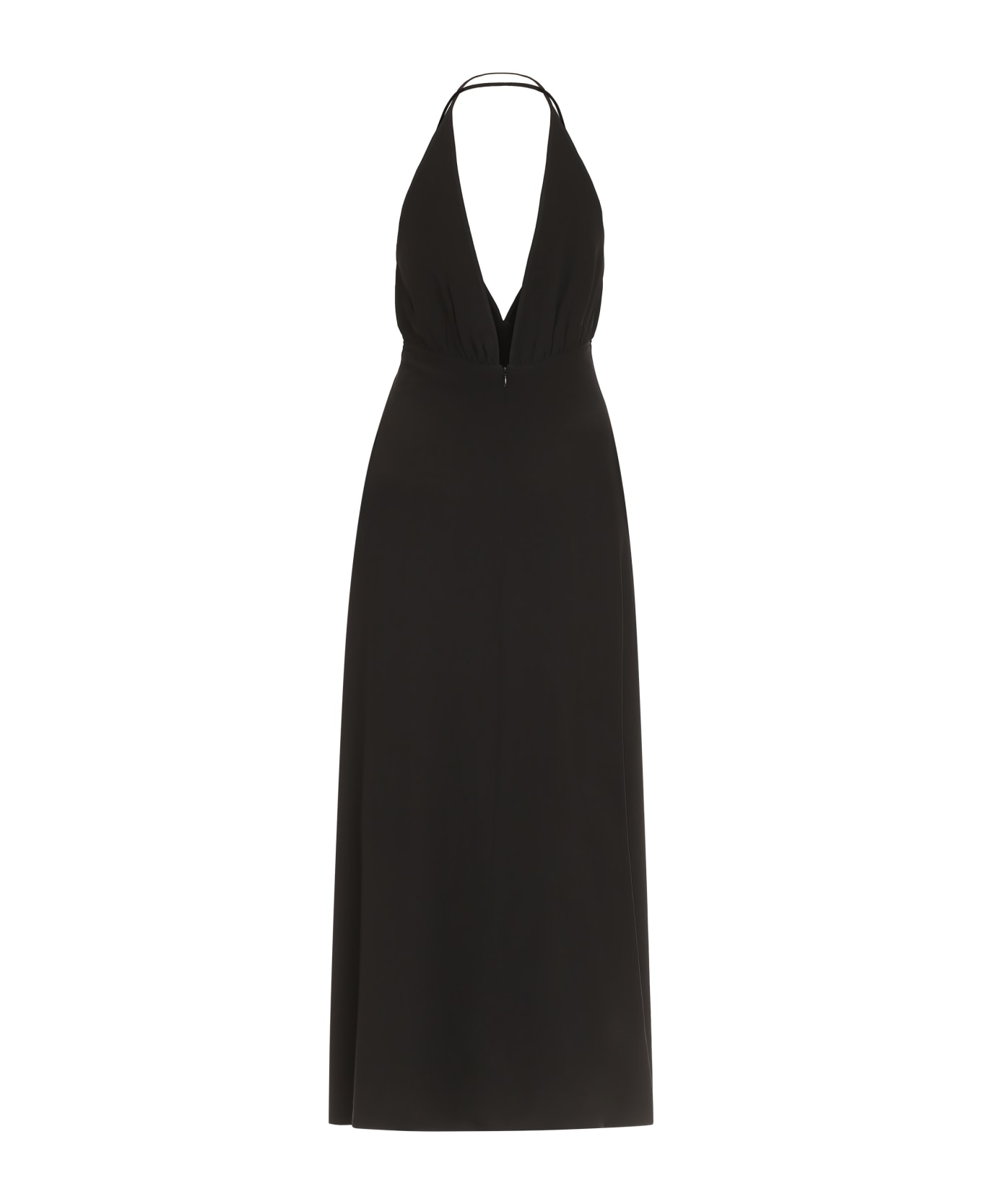 Totême Silk Maxi Dress - black