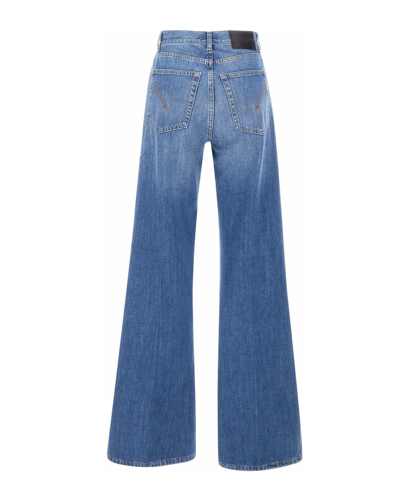 Dondup Blue Cotton Denim Jeans - blu