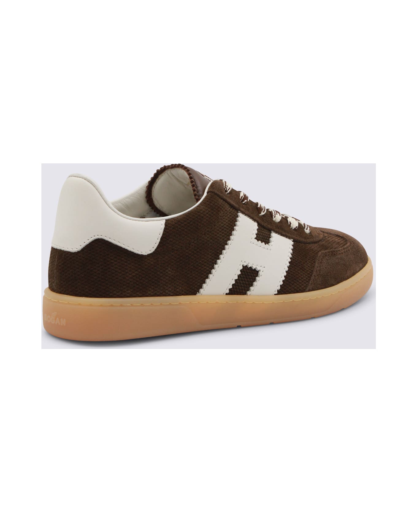 Hogan Brown Leather Sneakers - Brown