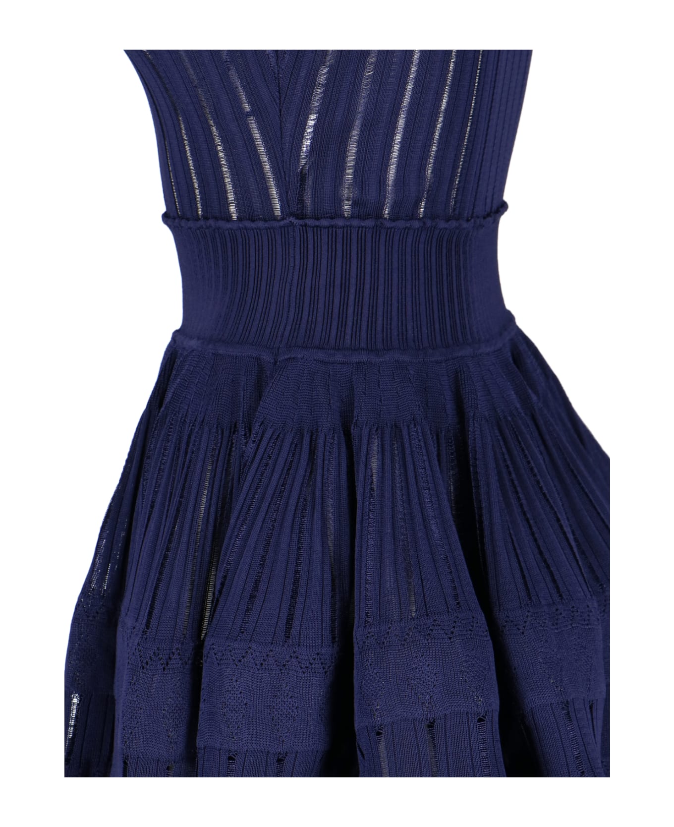 Alaia 'crinoline' Midi Dress - Blue