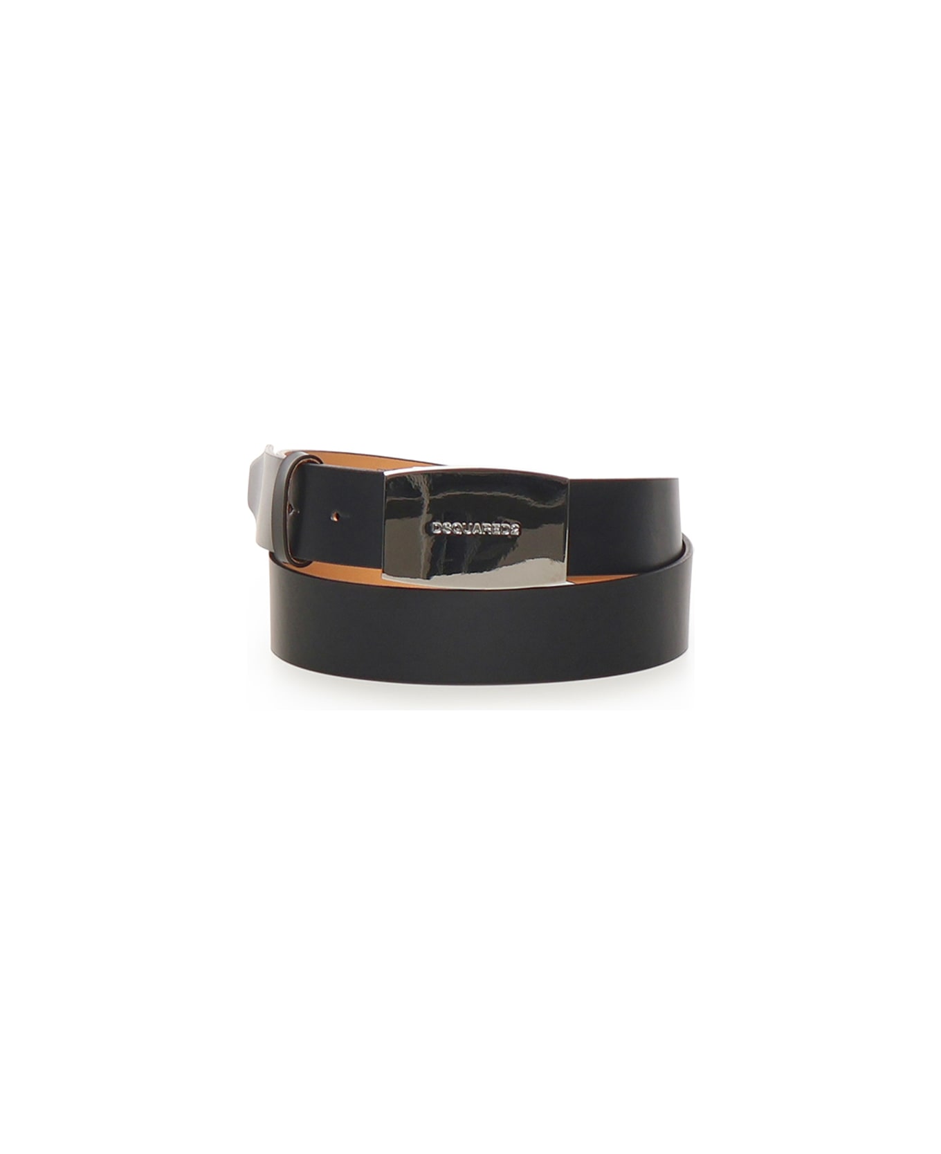 Dsquared2 City Nights Belt With Logo - Black