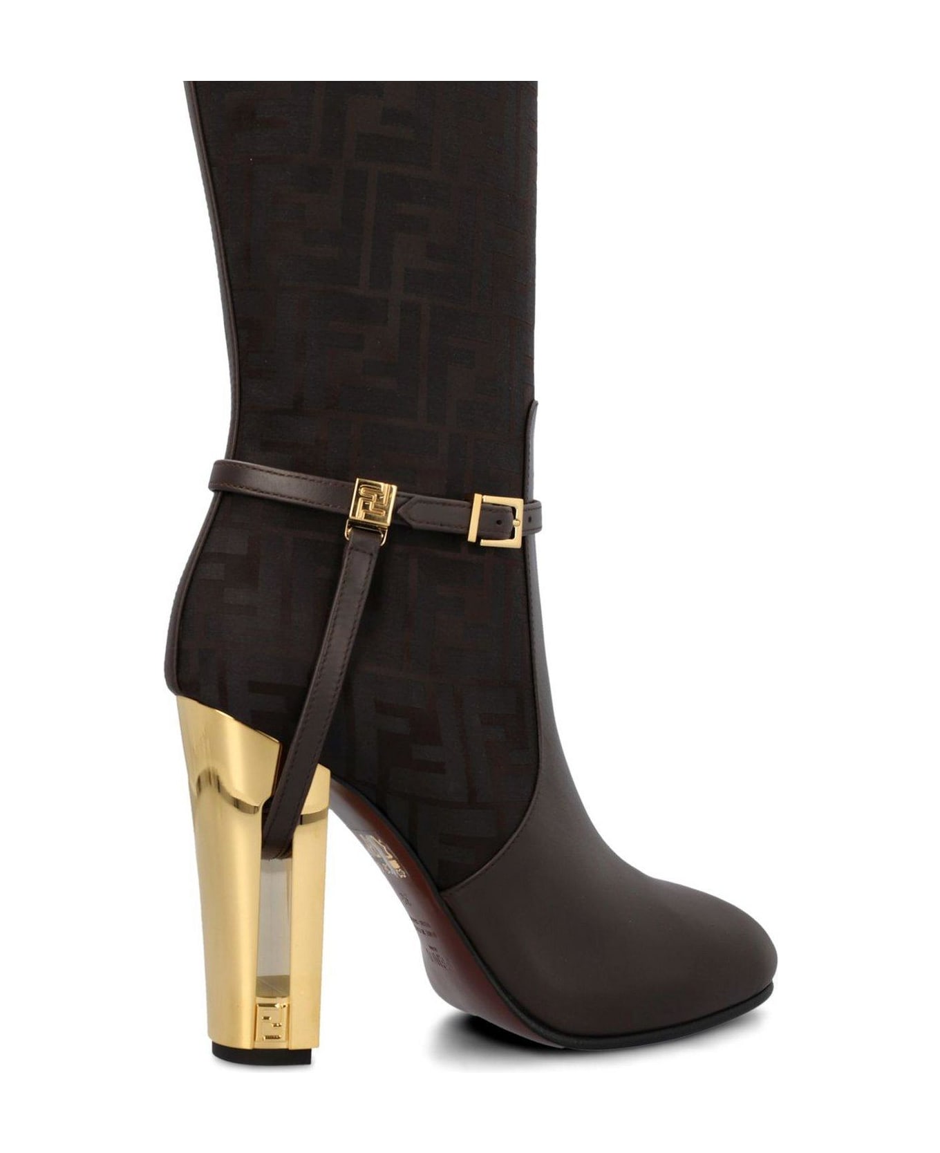 Fendi Delfina High Heeled Boots - Brown
