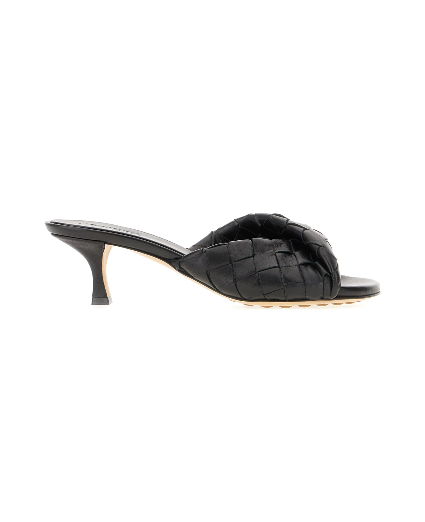 Bottega Veneta Black Leather Blink Mules - Black