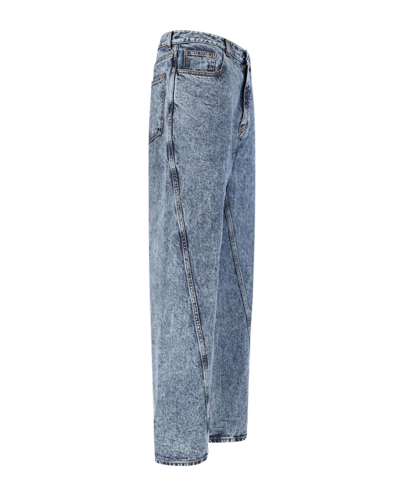 Alaia Twisted Jeans - BLEU NEIGE