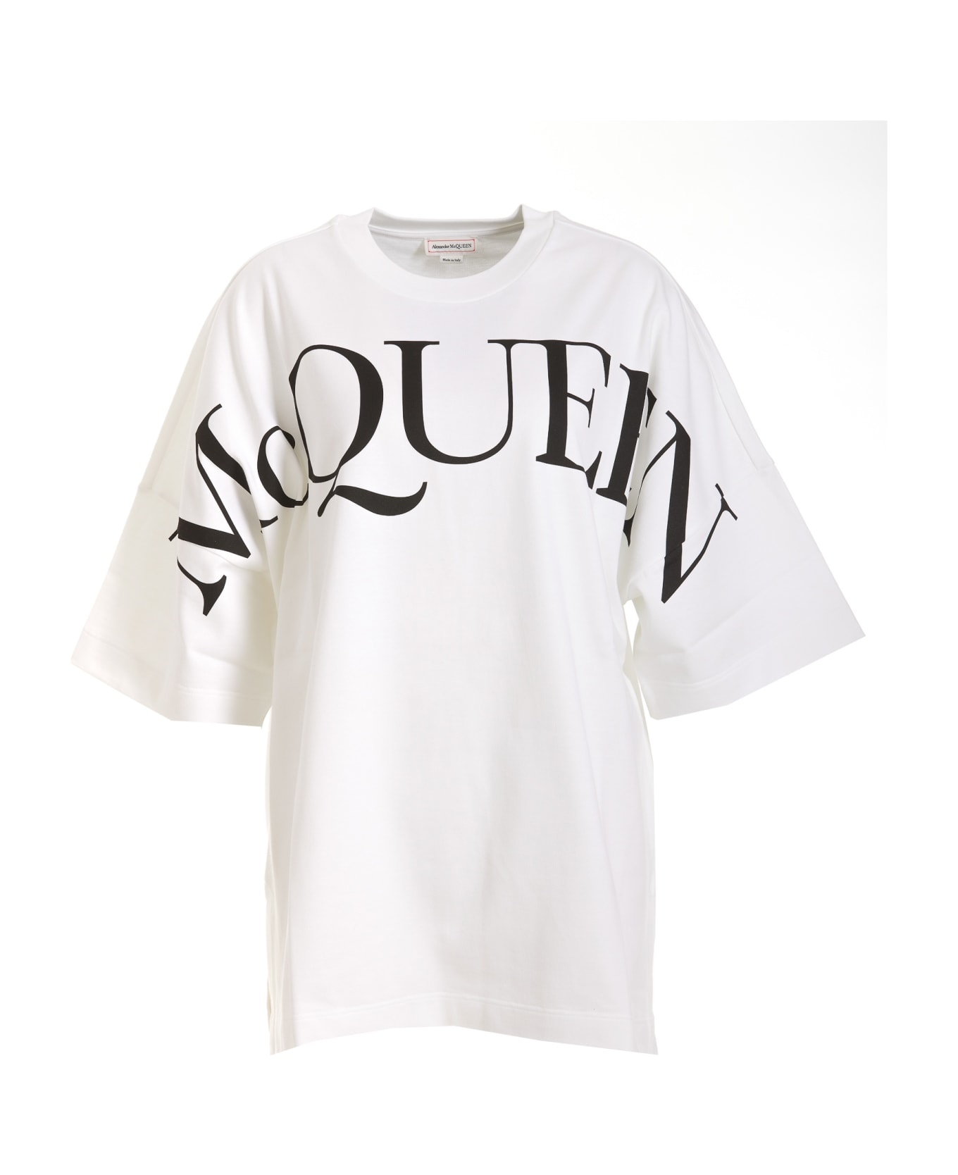 Alexander McQueen Maxi Logo T-shirt - White