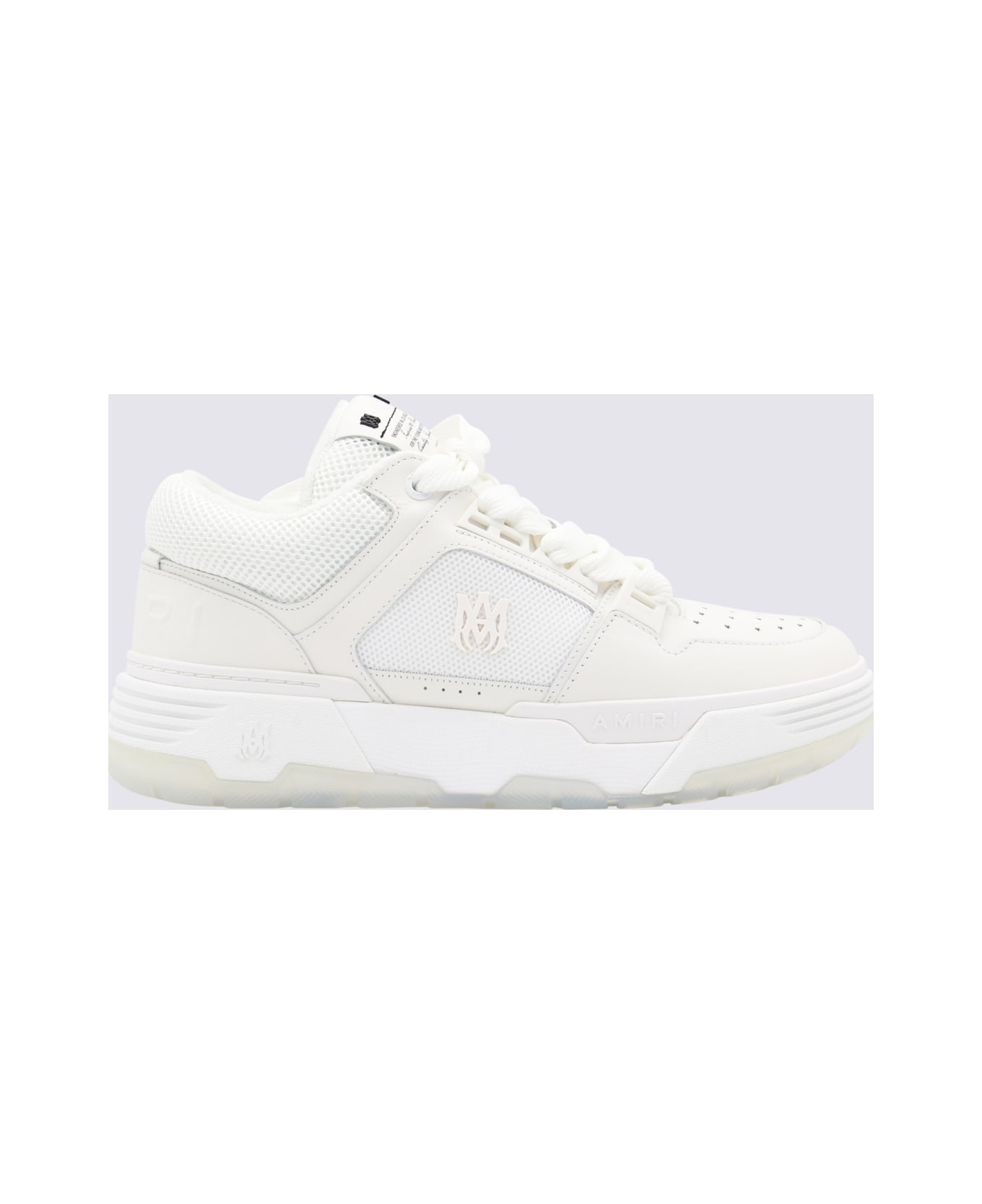 AMIRI White Leather Sneakers - White