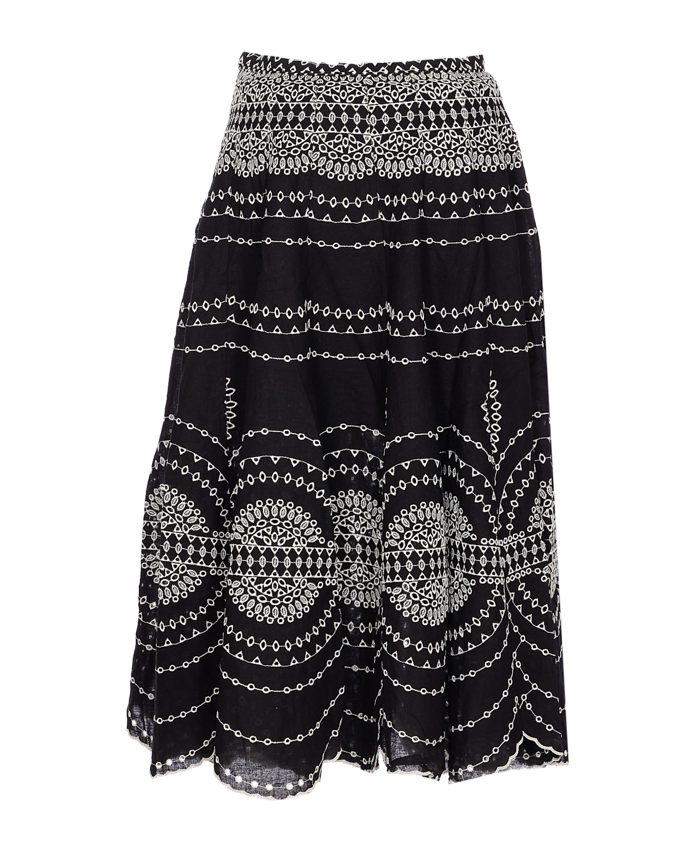 Charo Ruiz Midi Livvy Skirt - Black