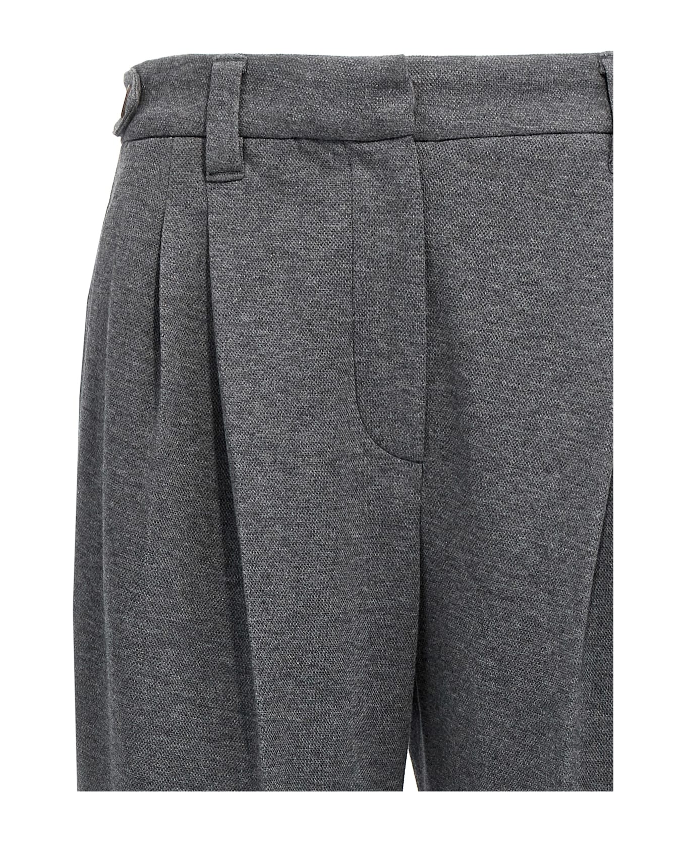 Brunello Cucinelli Pleat Pants - Gray