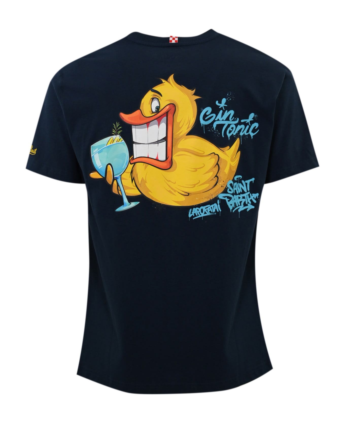 MC2 Saint Barth T-shirt With Ducky Gin Tonic Print - Blu
