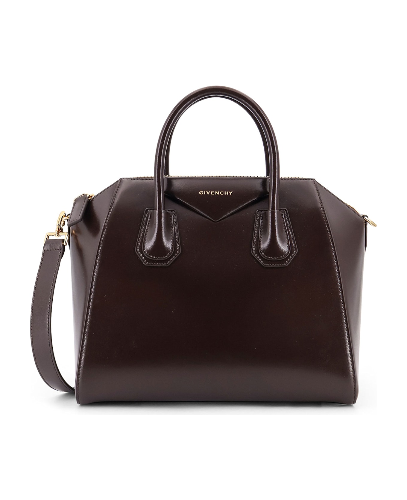 Givenchy Antigona Small Leather Bag - Brown