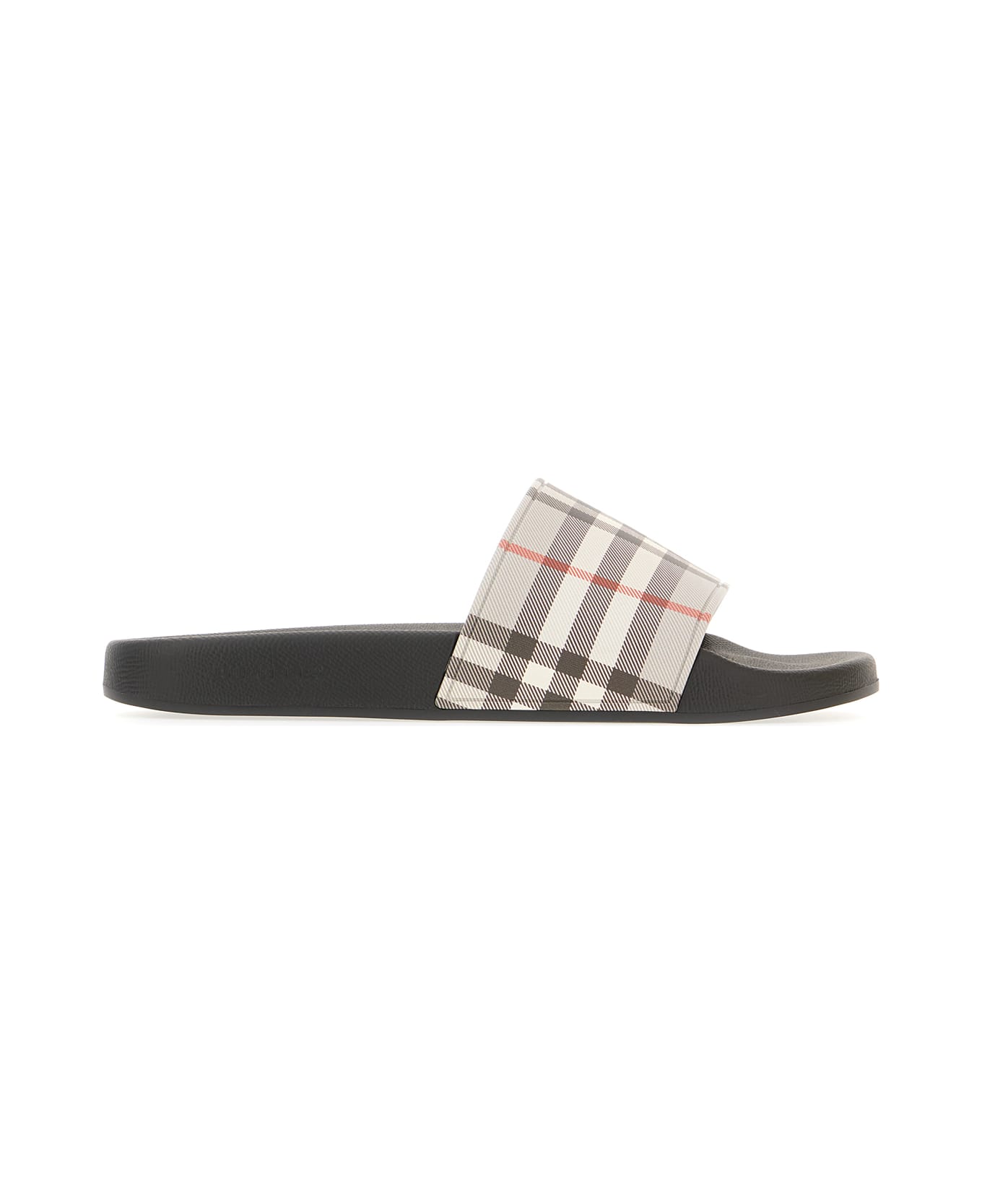 Burberry Black Polyurethane Slippers - SAFARI IP CHECK