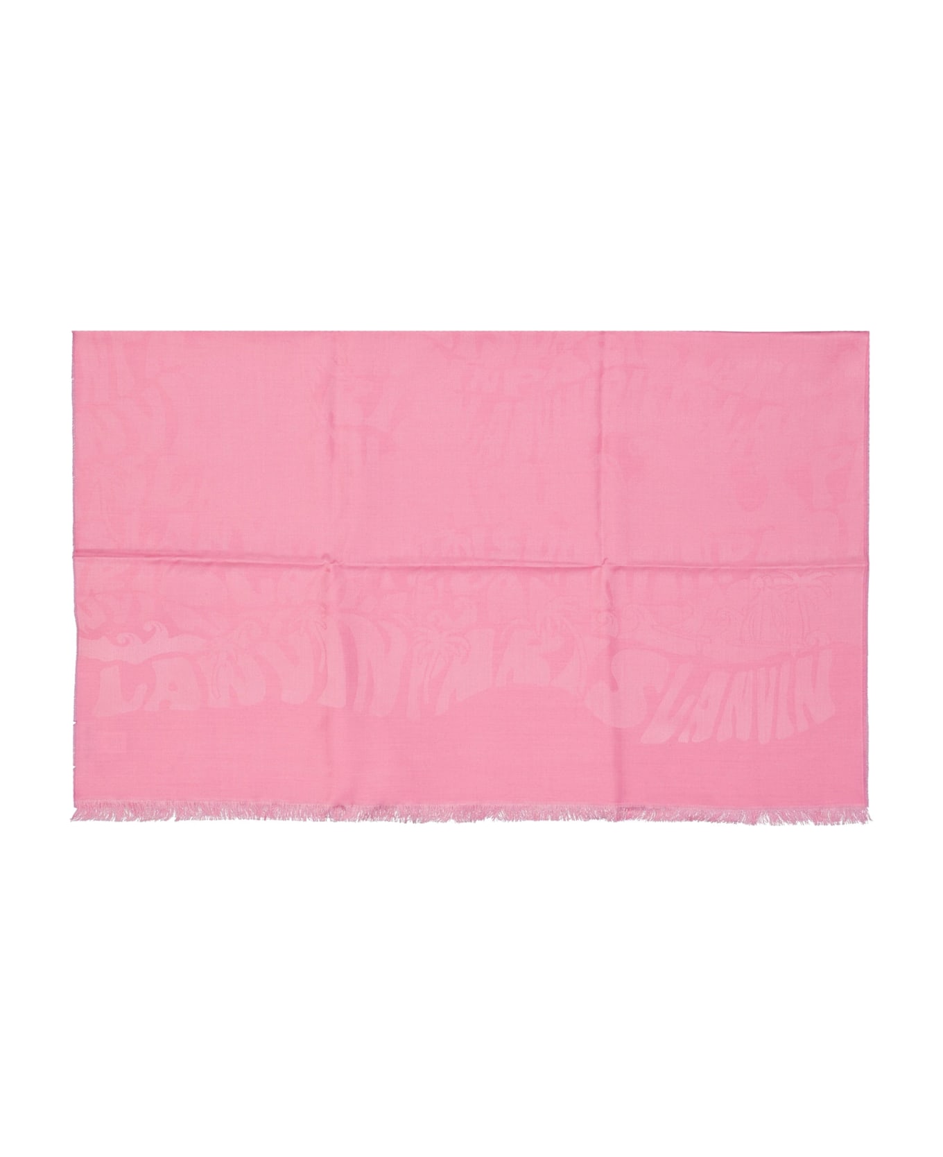 Lanvin Silk And Wool Scarf - Pink