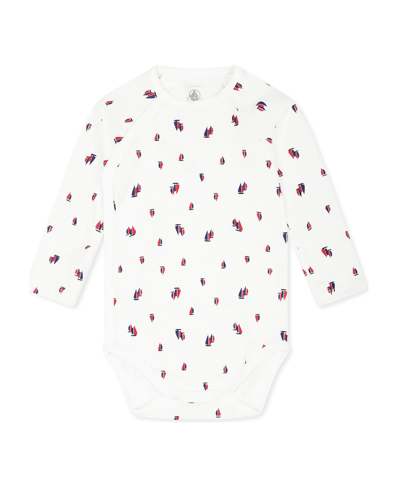 Petit Bateau Multicolor Newborn Suit For Baby Boy With Sailboat - Multicolor