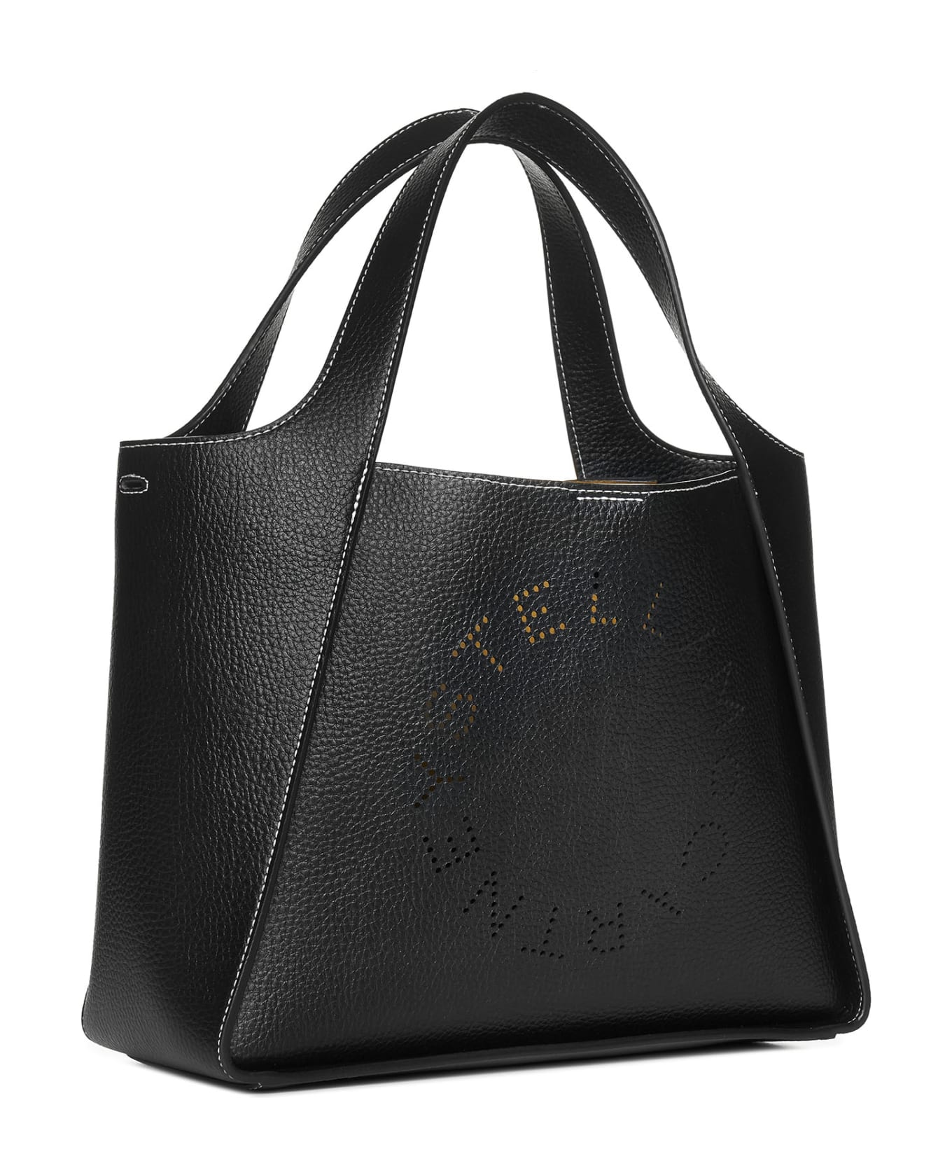 Stella McCartney Shoulder Bag With Logo - Black ショルダーバッグ