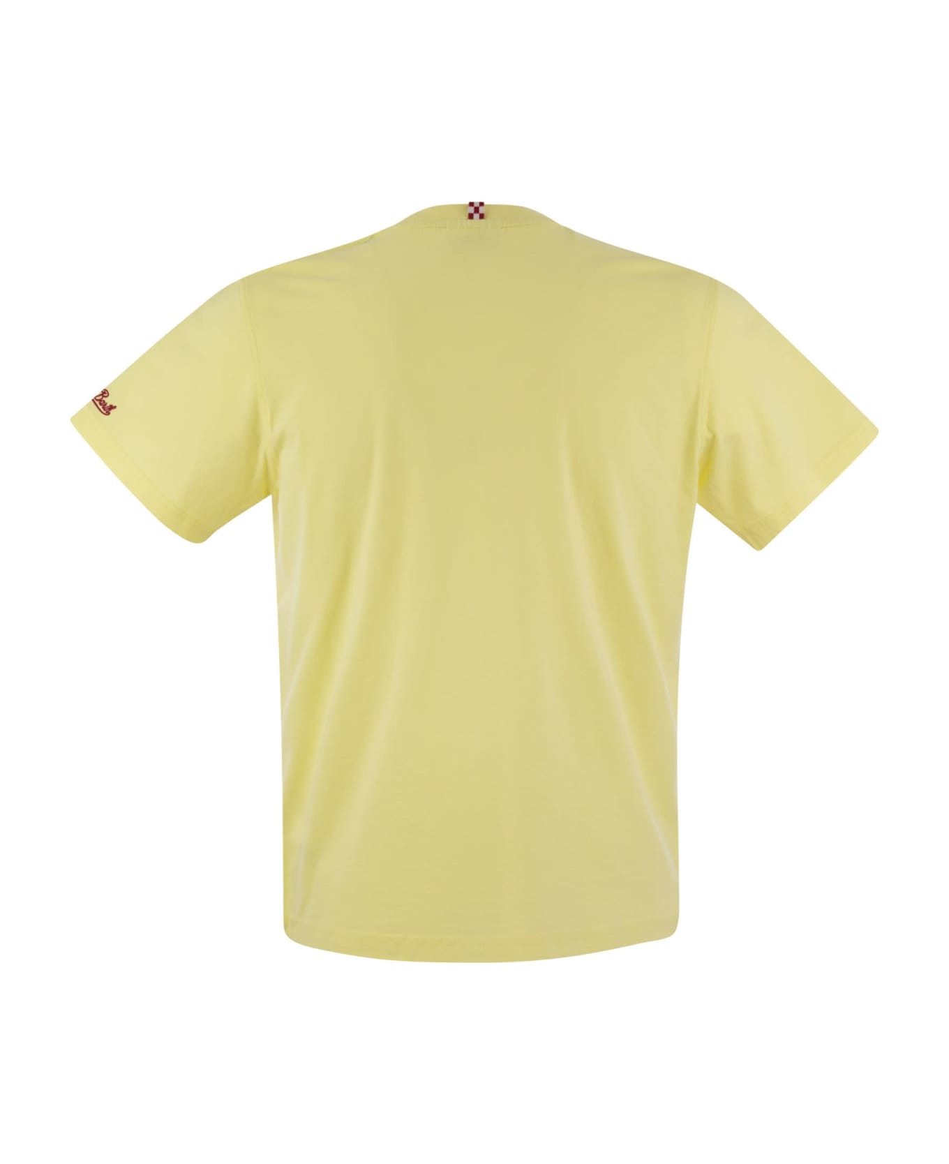 MC2 Saint Barth T-shirt With Chest Print - Yellow