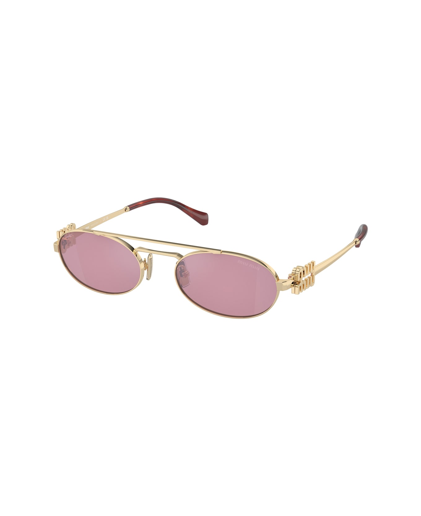 Miu Miu Miumiu 0mu 54zs Miu Logo Zvn50d Oro Sunglasses - Oro