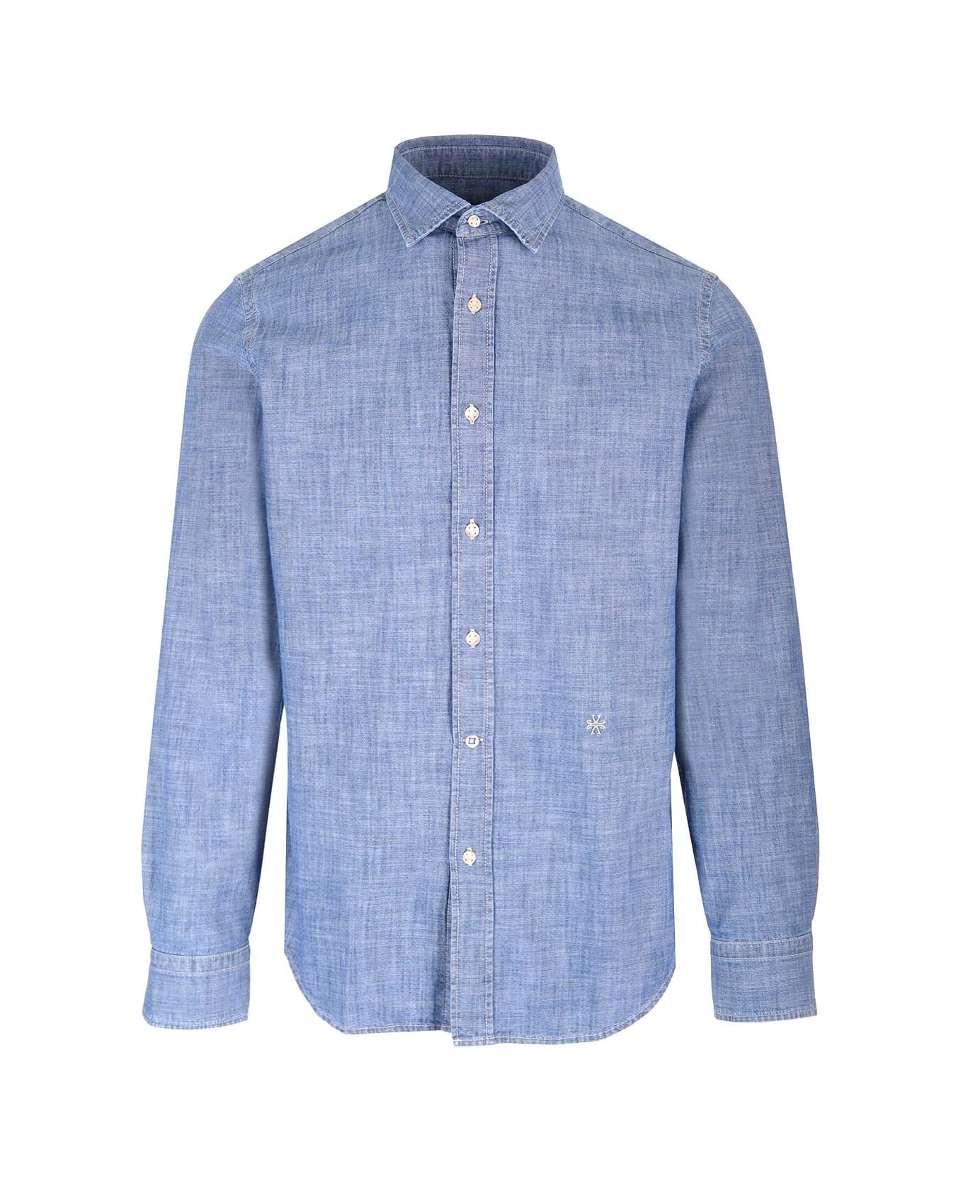 Jacob Cohen Chambray Denim Shirt - Blue