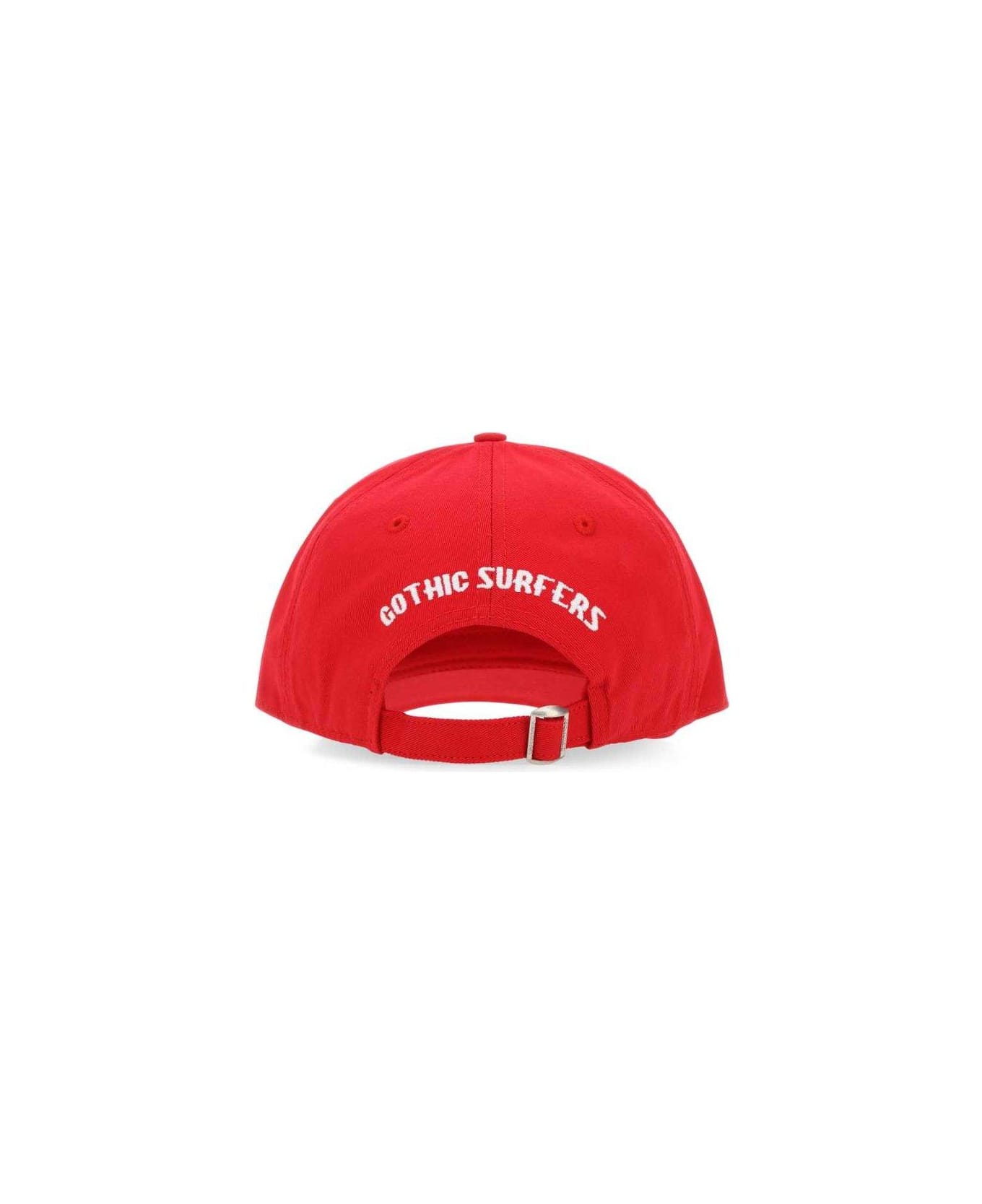 Dsquared2 Logo-embroidered Distressed Baseball Cap - Red