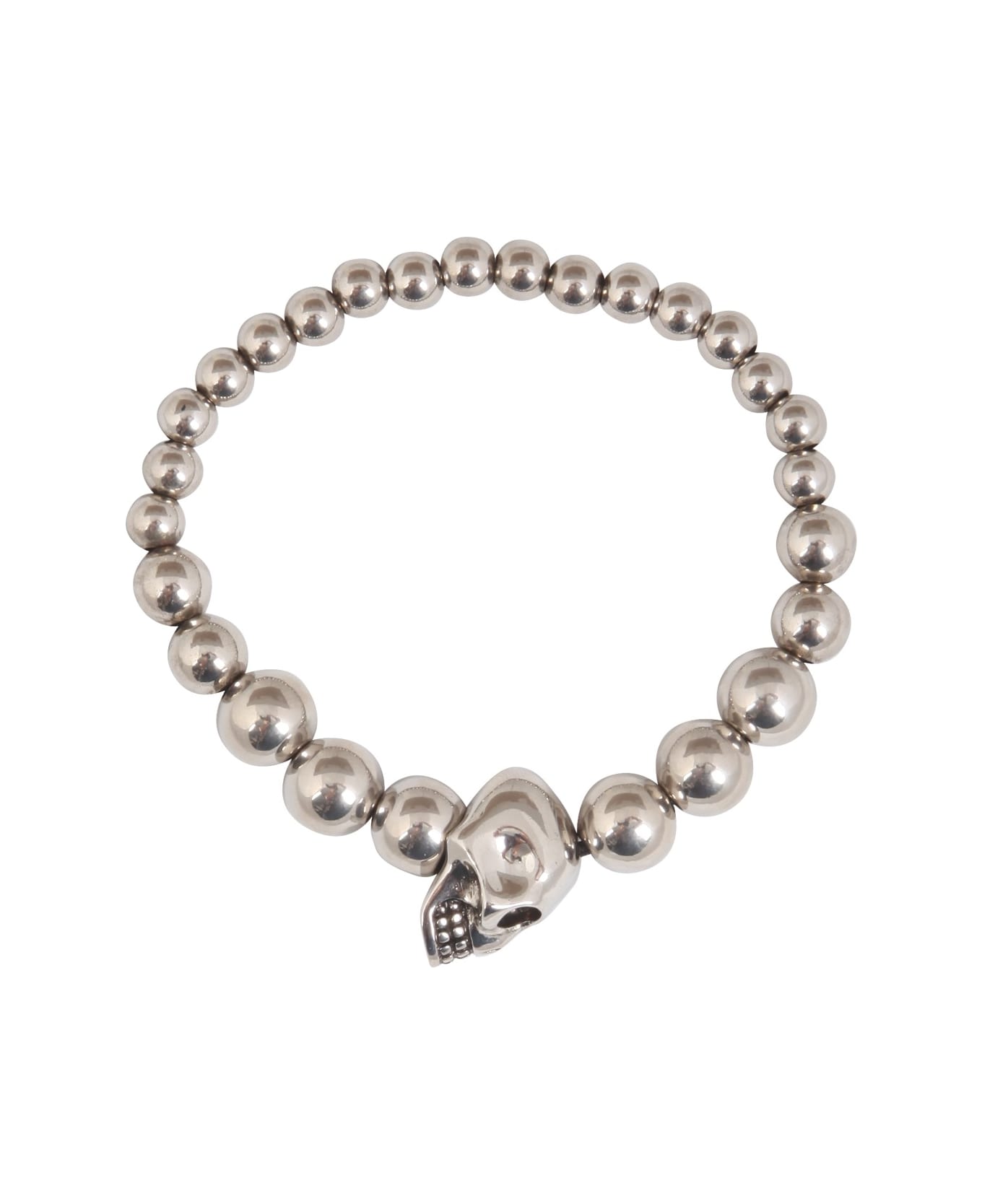 Alexander McQueen Skull Bracelet - ARGENTO