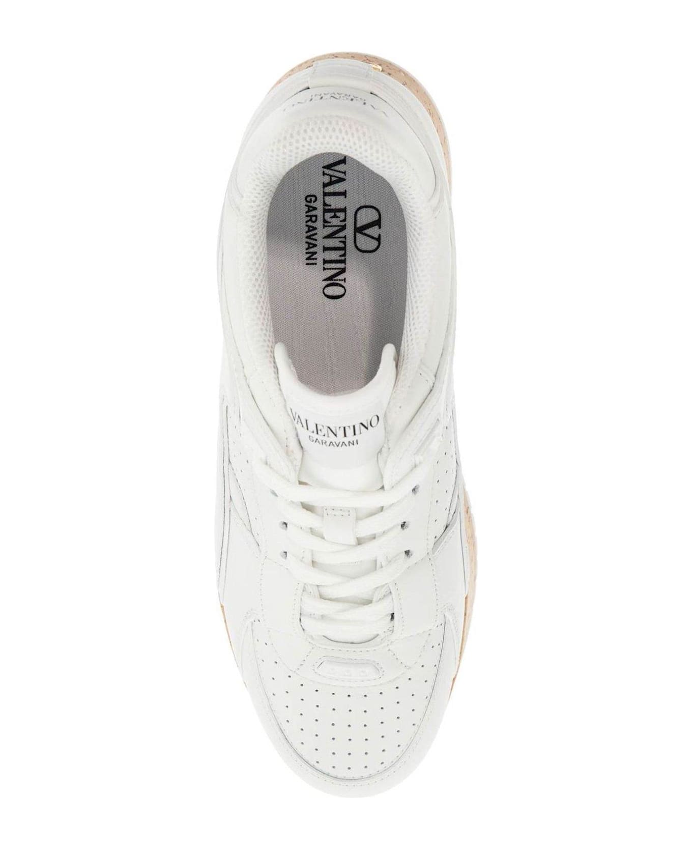 Valentino Garavani Freedots Xl Platform Low-top Sneakers - White