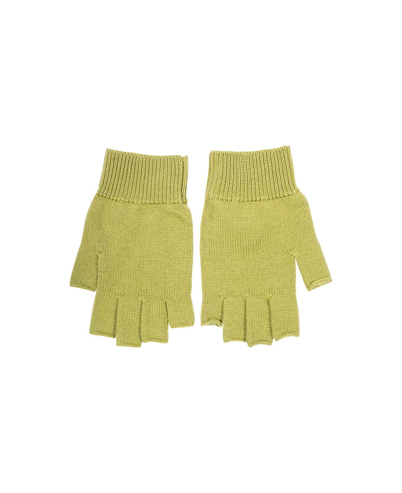 Rick Owens Wool Gloves - green