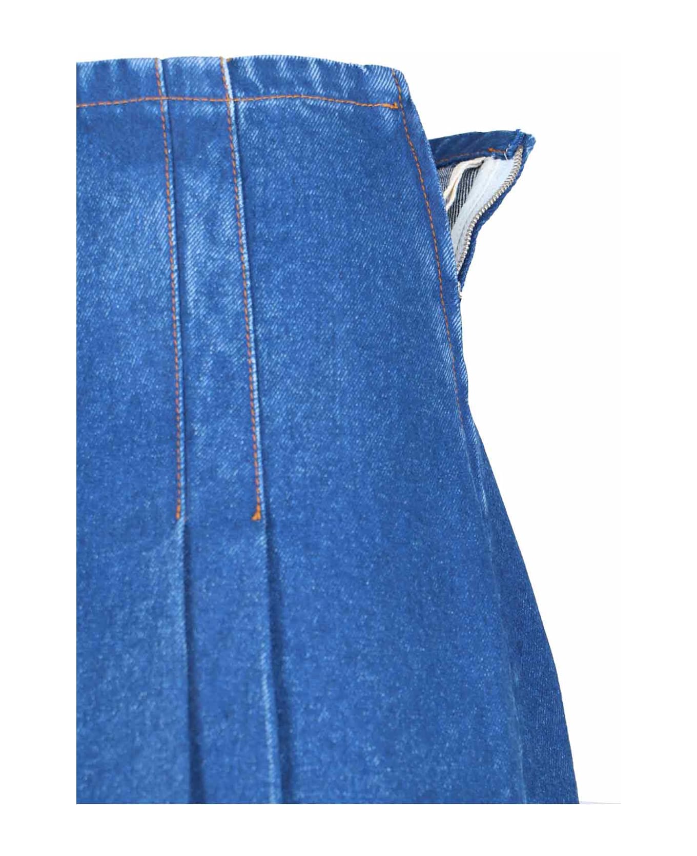 Marni Denim Midi Skirt - Blue