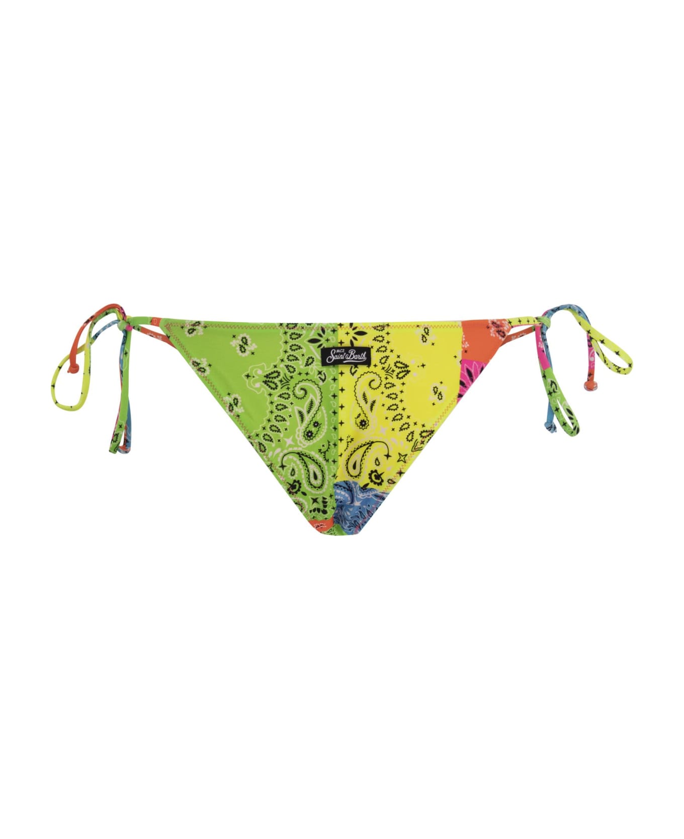 MC2 Saint Barth Bandana Patterned Swim Briefs With Ties - Multicolor