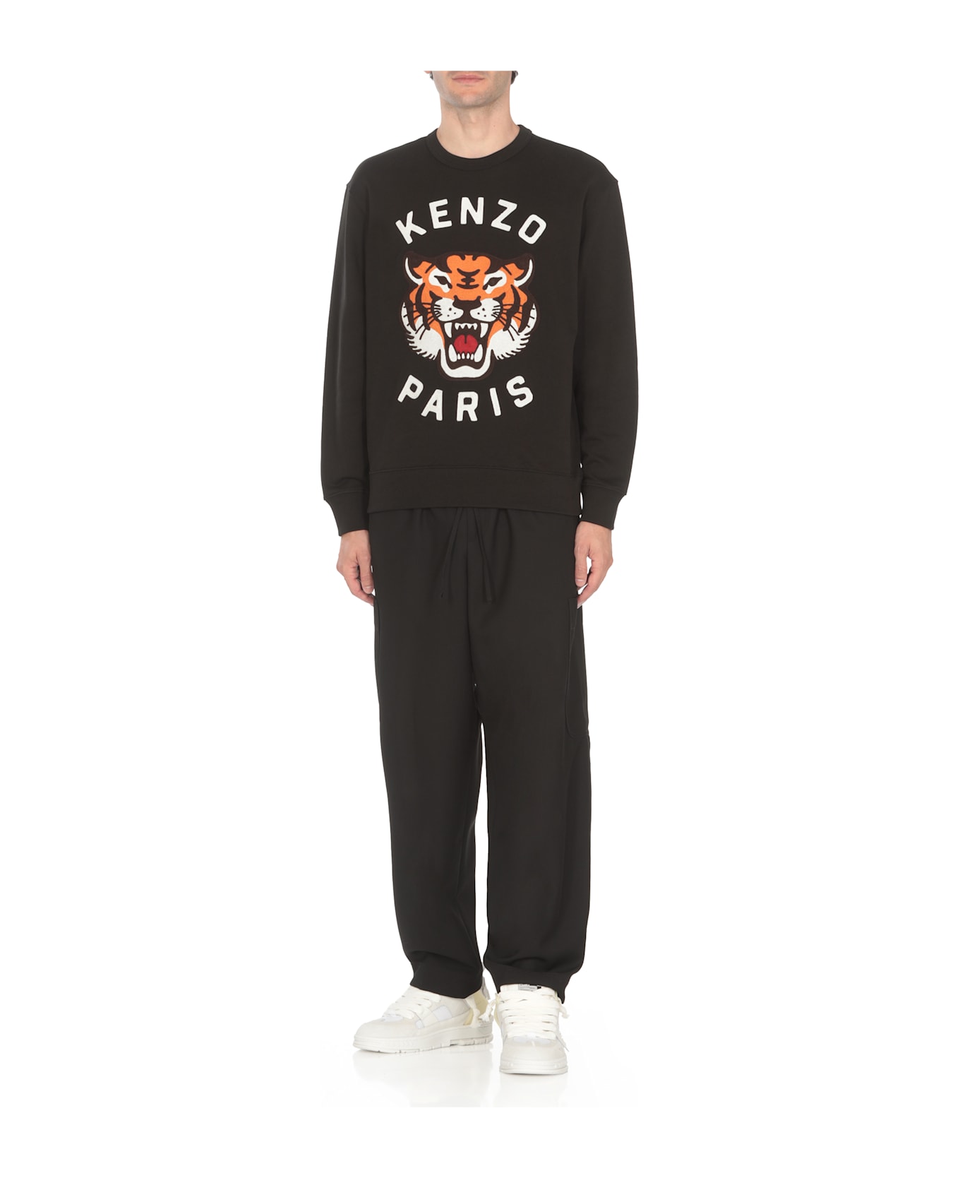 Kenzo Cotton Crew-neck Sweatshirt - J Black