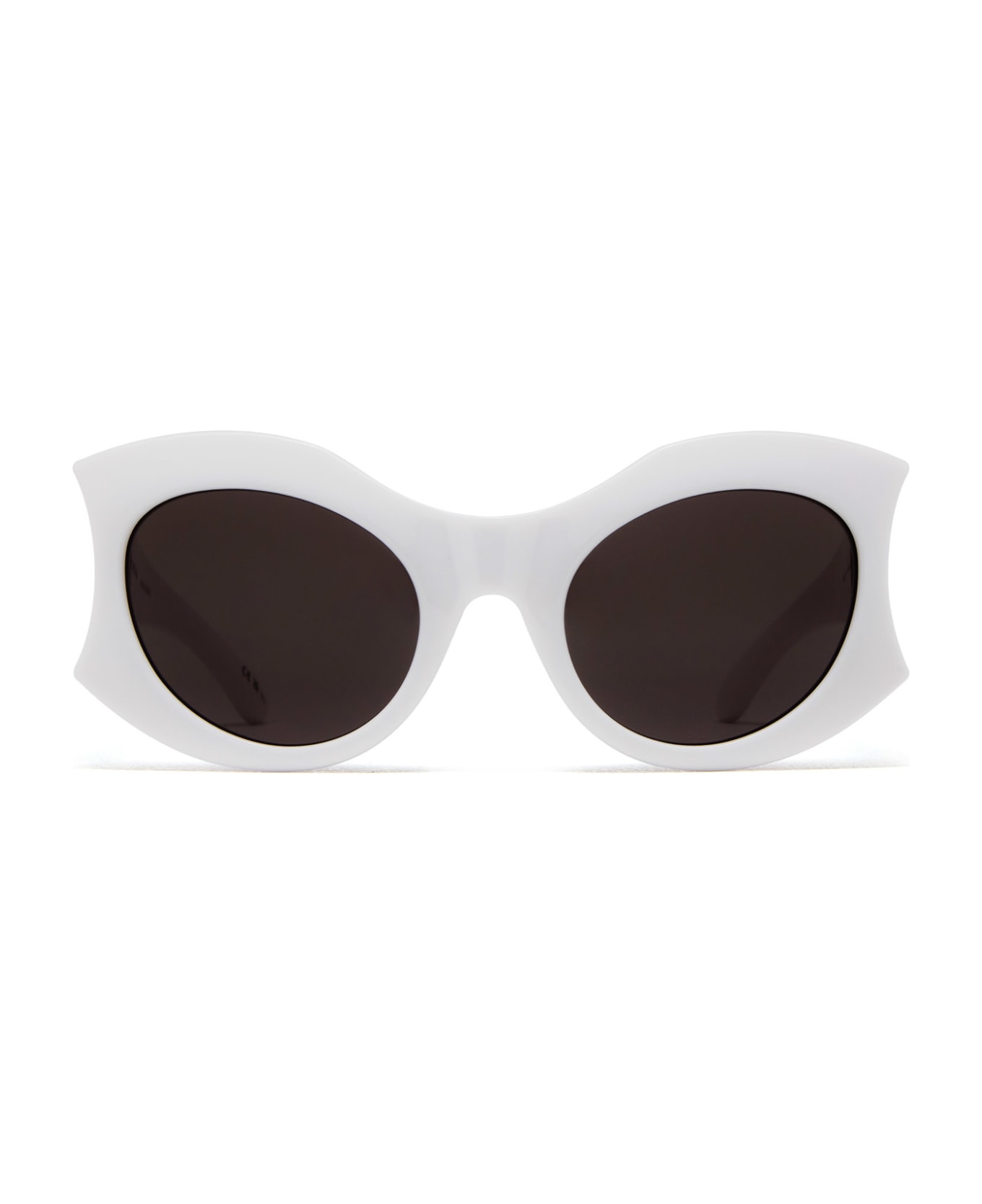 Balenciaga Eyewear Bb0256s 003 Sunglasses Sunglasses - 003 WHITE WHITE GREY