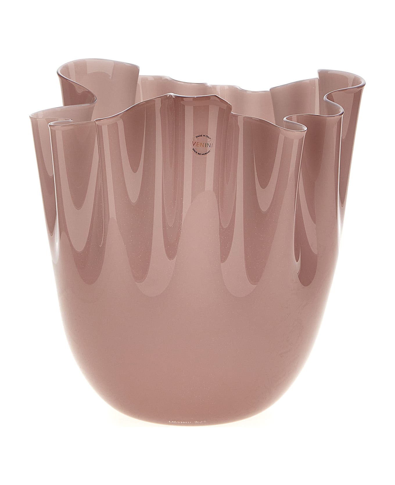 Venini 'fazzoletto' Vase - Purple