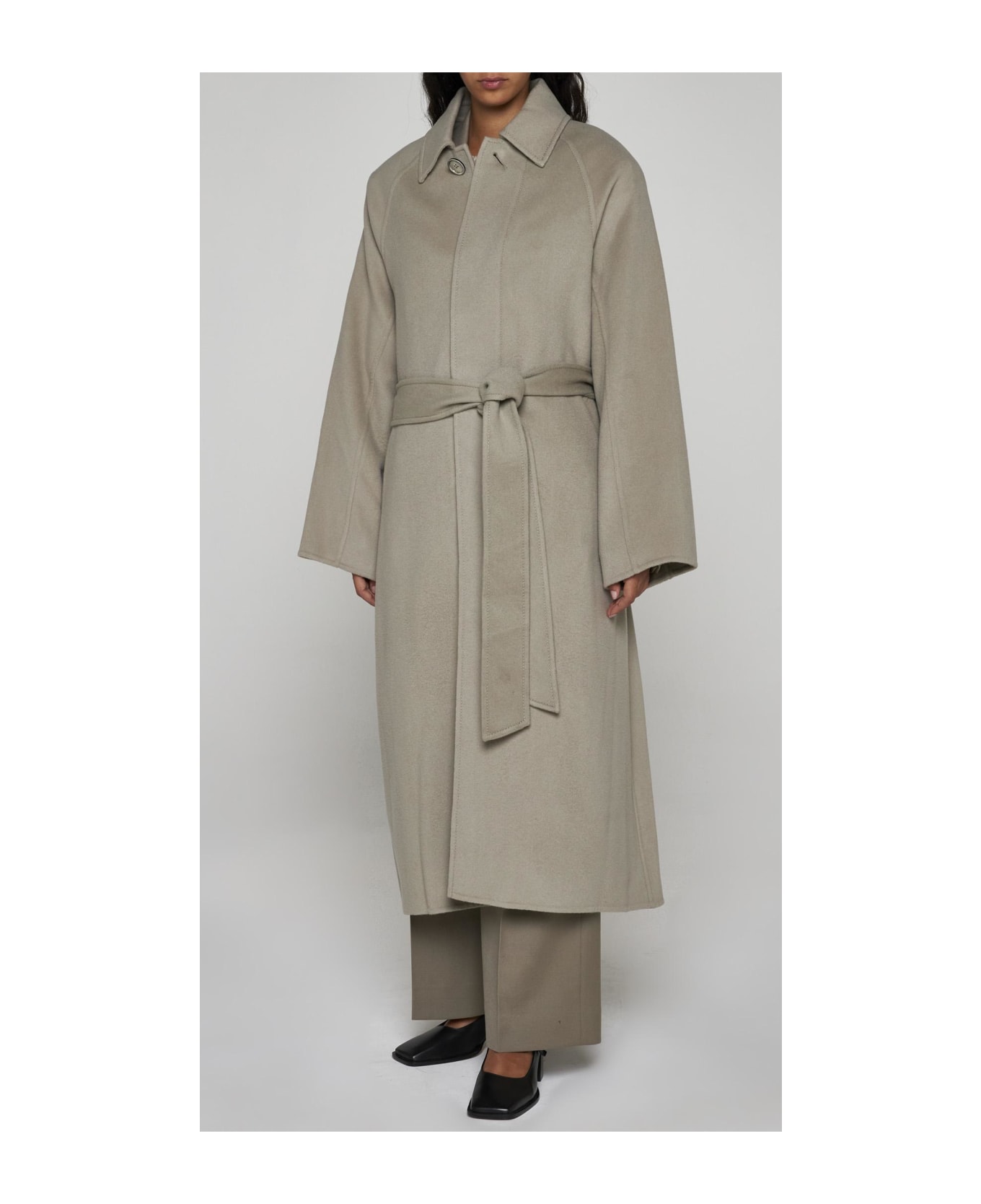Ami Alexandre Mattiussi Wool And Cashmere Coat - Grey コート